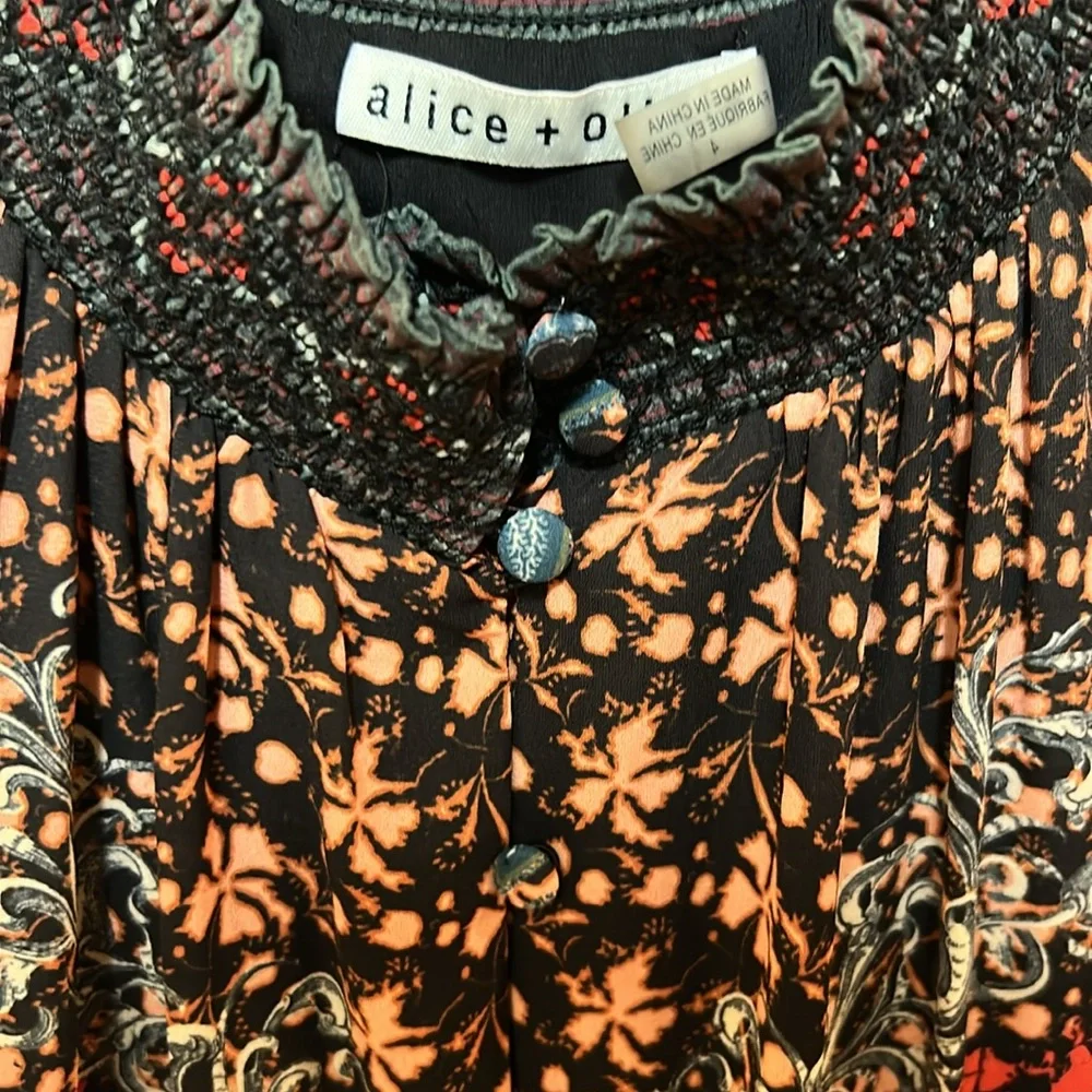 Alice + Olivia Janis Mixed Print Mini Dress - Picture 13 of 16